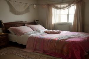 Bohemian mandala bedspread on a bed