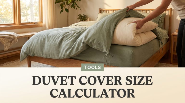 Duvet Cover Size Calculator: Match Your Cover to Your Insert
