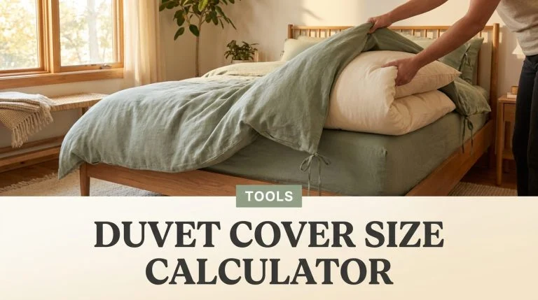 Duvet Cover Size Calculator: Match Your Cover to Your Insert