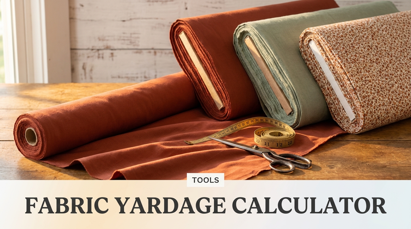 Fabric Yardage Calculator for Bedding
