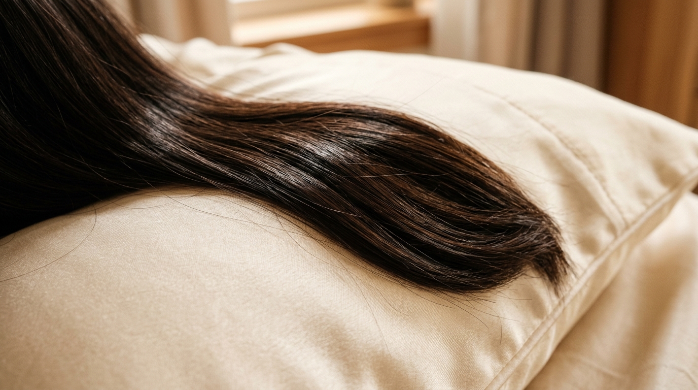 Silk vs satin pillowcase side by side comparison for hair loss