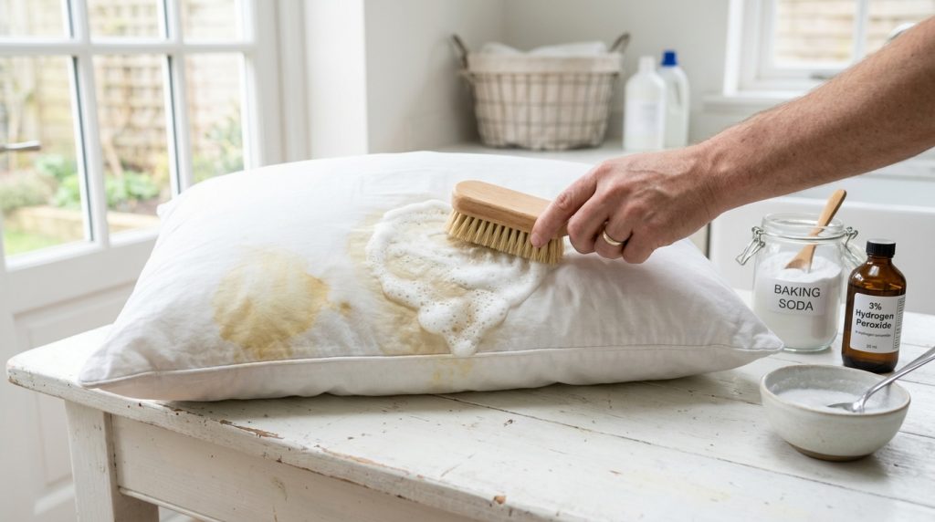 How to Get Yellow Sweat Stains Out of White Pillows: Deep Cleaning Removal Guide